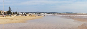 Essaouira beach on the Atlantic coast of Morocco, North Africa, Africa