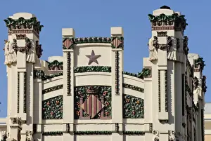 Art Nouveau Prints: Estacion del Norte (North railway station) in art nouveau style, Valencia, Spain, Europe