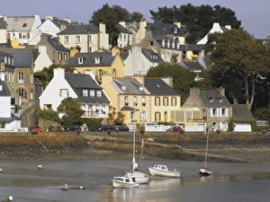 The estuary of the Morlaix River, Dourduff sur Mer, Finistere, Brittany, France, Europe