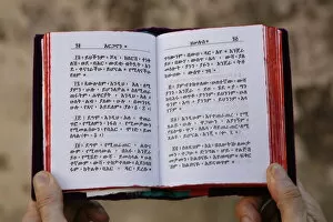 Images Dated 18th September 2007: Ethiopian Bible, Jerusalem, Israel, Middle East