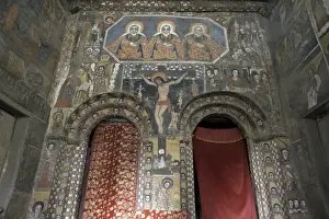 Gondar Prints: Some of Ethiopias finest ecclesiastical artwork adorns the walls of Debre Berhan Selassie Church