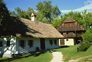 Thatch Prints: Ethno village rural museum, Kumrovec, Zagorje region, Croatia, Europe