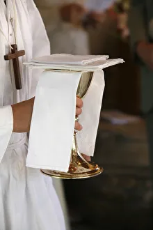 Holy Communion Prints: Eucharist celebration, Les Sauvages, Rhone, France, Europe