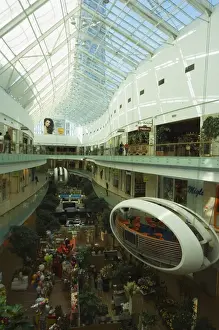 Europa Tower Shopping Complex Modern Interior Design Dining Capsule