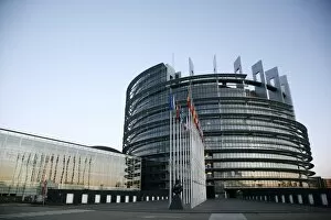 European Parliament building, Strasbourg, Alsace, France, Europe