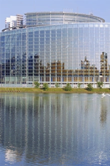 Parliament Building Prints: European Parliament, Strasbourg, Alsace, France