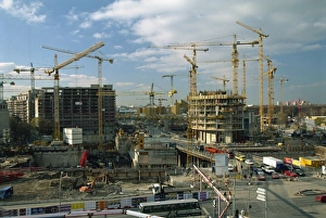 Europes largest building site of 68000 sqm at Potsdama