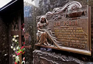 Grave Collection: The Eva Peron grave in the Recoleta Cemetery, Buenos Aires, Buenos Aires Province