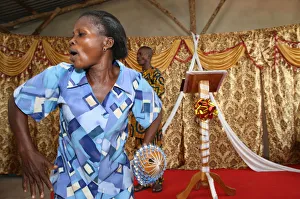 50 55 Years Prints: Evangelical church, Lome, Togo, West Africa, Africa