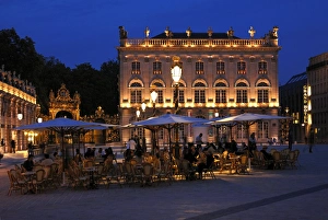 Dine Prints: Evening floodlit view of Place Stanislas