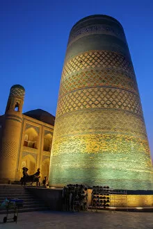 Search Results: Evening, Kalta Minaret, Ichon Qala (Itchan Kala), UNESCO World Heritage Site, Khiva, Uzbekistan