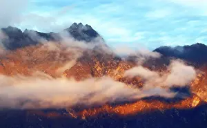 Opportunity Prints: Evening light on Cecil Peak, near Queenstown, South Island, New Zealand