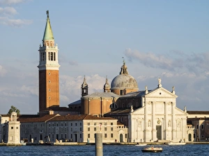 Bell Tower Prints: Evening light on the facade of the Redentore, Giudecca, Venice, UNESCO World Heritage Site