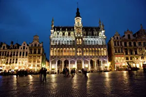 Evening, Musee de la Ville de Bruxelles, Grand Place, Brussels, Belgium, Europe