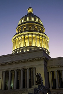 Sculptural Prints: Evening, National Capitol Building, UNESCO, Havana, Cuba
