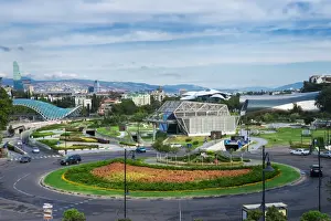 Roundabout Prints: Evropis (Europe) roundabout, Concert Hall and Exhibition Centre, Lower Cable car station
