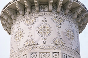 Itmad Ud Daulah Prints: Example of the fine marble inlay work to be found inside