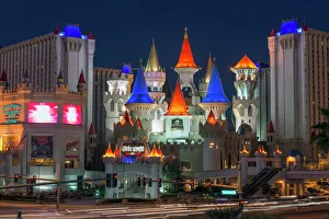 Hotels Prints: Excalibur Hotel and Casino, Las Vegas, Nevada, United States of America, North America