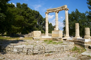 Images Dated 29th April 2008: Exedra of Herodes Atticus, Archaeological site, Olympia, UNESCO World Heritage Site