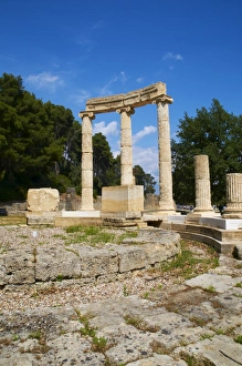 Images Dated 29th April 2008: Exedra of Herodes Atticus, Archaeological site, Olympia, UNESCO World Heritage Site