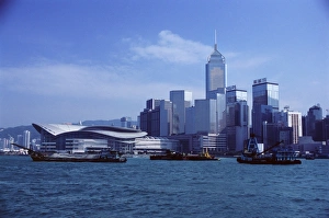 Exhibition and Convention Center, Wan Chai waterfront, Victoria Harbour
