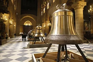 Notre Dame Prints: Exhibition of the new bells in the nave, on the 850th anniversary, Notre-Dame de Paris