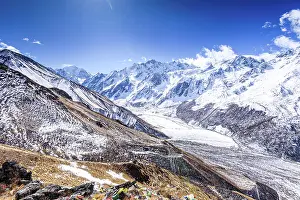 Pristine Prints: Expansive view across glacier-carved Langtang Valley, Nepal