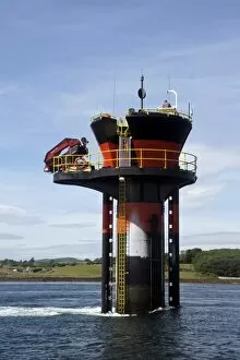 Experimental tidal generator, Strangford Lough, County Down, Ulster, Northern Ireland
