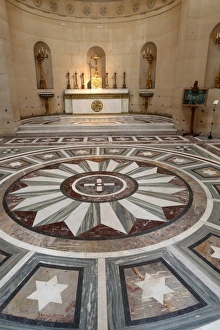 Tiled Floor Prints: Expiatory chapel, Paris, France, Europe