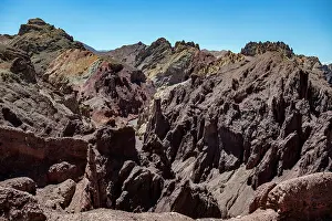 Attractions Prints: Exploration of Shahr-e Zuhak with its distinct rock formations and landscape in Bamyian