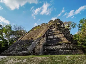 Footpath Prints: Exploration of talud-tablero temple structure 5c-49 at mundo perdido in tikal, guatemala