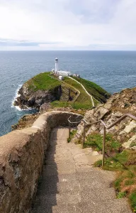 Beacon Prints: Explore South Stack Lighthouse on Anglesey with its scenic views of the rugged coast