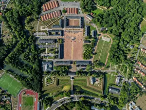 Preservation Prints: Explore the UNESCO world heritage site of the citadel of Arras in France through an aerial view showcasing its layout