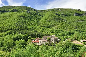 Southern Prints: Explore the village in the Arre river valley surrounded by green hills in Southern Cevennes France