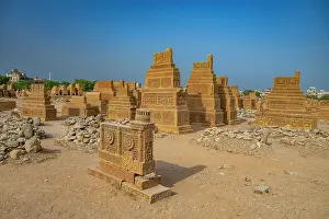 Relics Prints: Exploring ancient Chaukhandi tombs in Karachi Pakistan with unique stone carvings