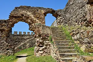 Alentejo Prints: Exploring the ancient ruins of Mourao Castle in Alentejo region of Portugal during a clear day in southwestern Europe