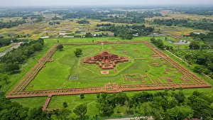 Meditation Prints: Exploring the ancient ruins of Somapura Mahavihara at Paharpur in Bangladesh showcasing Buddhist architecture
