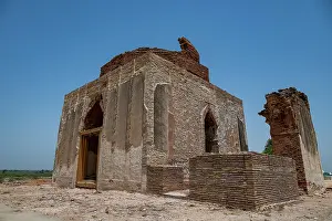 Artistry Prints: Exploring the ancient structures of Makli Necropole in Thatta Pakistan showcasing historical architecture