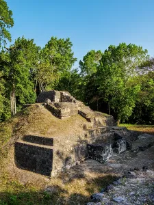Management Prints: Exploring ancient structures at the Maler Group in Yaxha Archaeological Site in Guatemala shows a glimpse of history