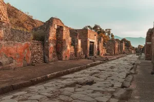 Preserved Prints: Exploring the ancient structures and streets of Old Pompeii in Campania