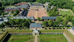 Attractions Prints: Exploring the architecture of the citadel of Arras in France from an aerial perspective