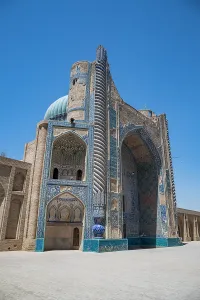 Attractions Prints: Exploring the architecture of the Green Mosque in Balkh