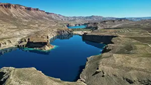 Body Prints: Exploring Band-e-Amir National Park with its vivid blue lakes and cliffs in Afghanistan's Bamiyan region