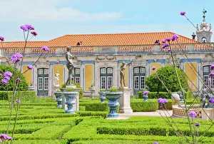 Sculptures Prints: Exploring the gardens and architecture of Queluz National Palace in Lisbon