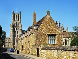 Guest Prints: Exploring guest quarters by Ely Cathedral and the Monastery in Cambridgeshire during a sunny day