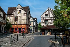 Streets Prints: Exploring half timbered houses in Provins France creates a unique experience in a World Heritage site