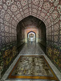 Crafts Prints: Exploring the intricate halls and designs of the Tomb of Jahangir located in Lahore