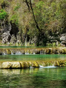 Relax Prints: Exploring natural pools at Cahabon River near Lanquin in Alta Verapaz, Guatemala