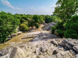 Maya Prints: Exploring North Acropolis at Yaxha Archaeological Site in Peten