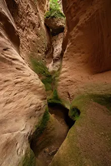 Cappadocia Prints: Exploring orange rock formations in Soganli canyon reveals unique geology in Cappadocia Turkey